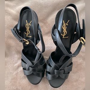 Ysl pump sandal heel